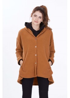 KAPÜŞON DÜĞMELİ POLAR HIRKA 